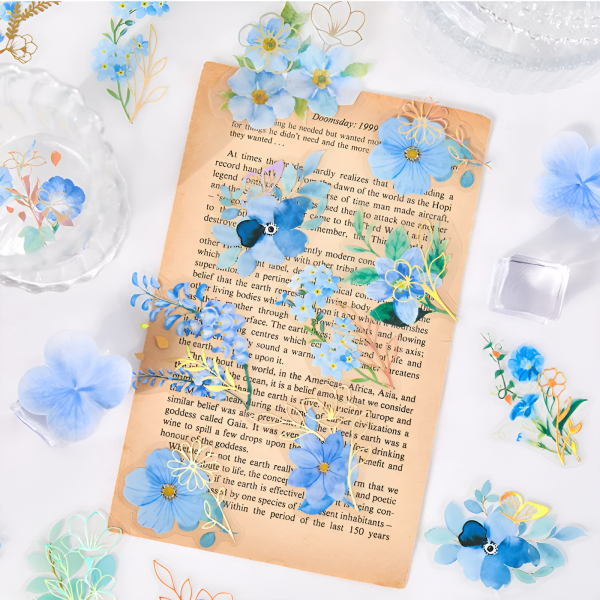 Bronzing PET Flower Stickers For Cheap - Image 2