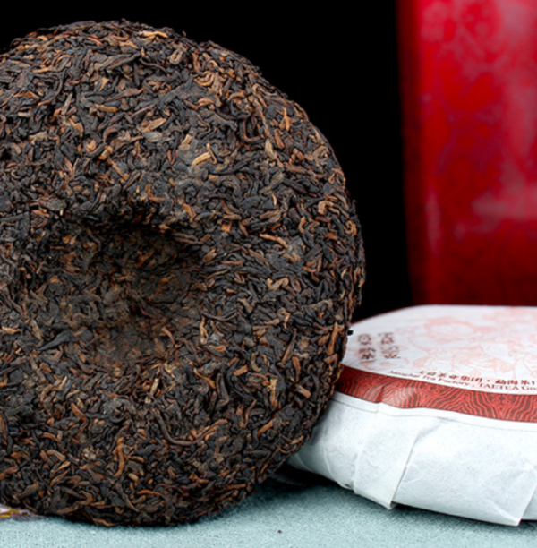 2018 Menghai  Wu Zi Deng Ke  Ripe Pu-erh Mini Tea Cake Online - Image 2