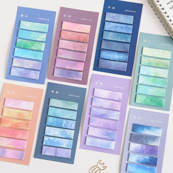 Watercolor Index Sticky Notes Cheap - Image 2