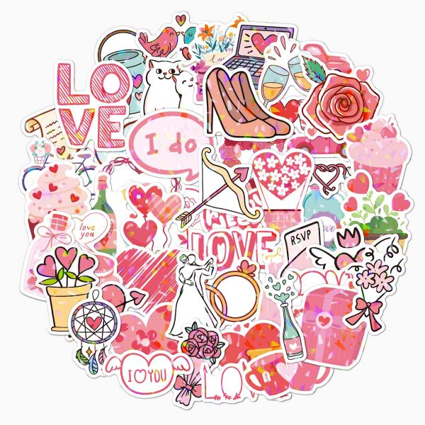 Cupid’s Holo Touch Stickers - Set of 100 Cheap - Image 2
