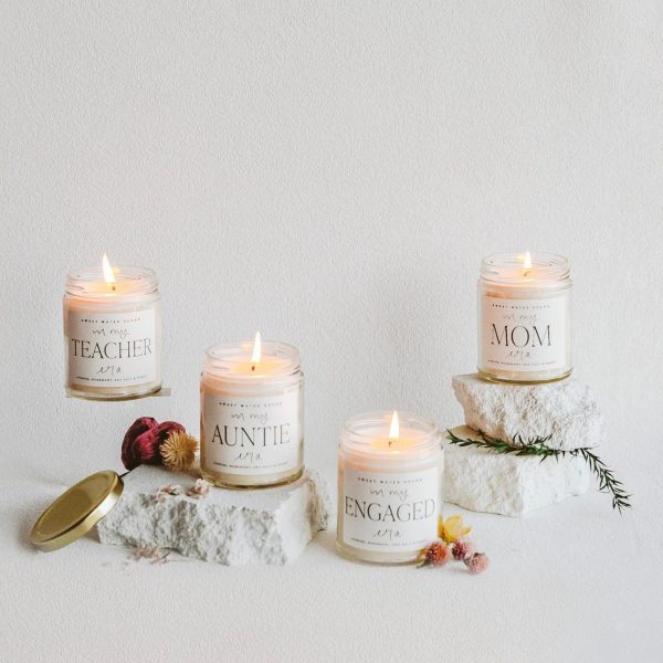 In My Teacher Era Soy Candle - Clear Jar - 9 oz (Wildflowers and Salt) For Discount - Image 5